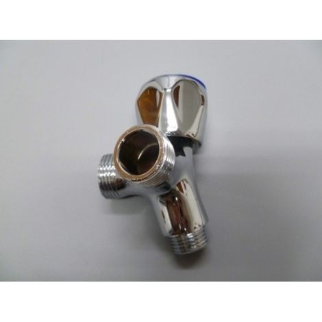 Grifo lavavaj "v" 1/2"x3/4" lat/cr s&m