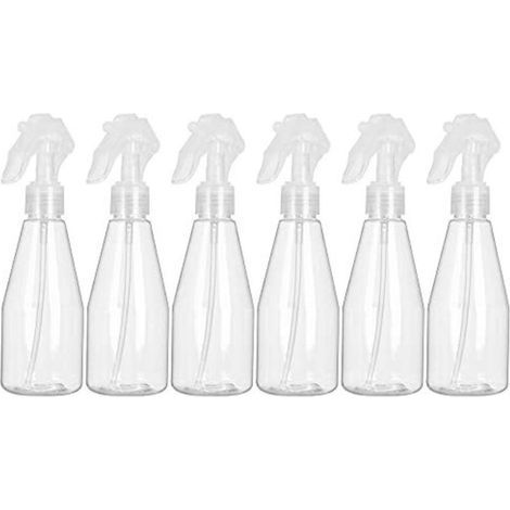 Flacon Spray Vide 200ml, Lot de 6 Vaporisateur Vide en plastique, Bouteille Pulverisateur Vide pour Désinfectant, Jardinage, Nettoyage (1/5)