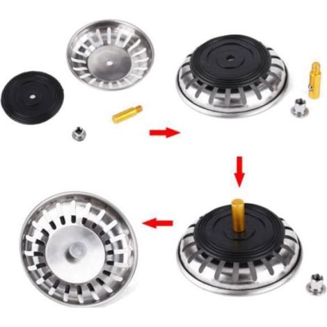 Grille Filtre - Inox - 83mm - Drainage efficace - Facile à remplacer