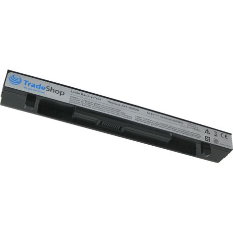 Trade-Shop Li-Ion Akku, 14,4V/14,8V / 4400mAh für Asus X550VB X550VC X550VL X552C X552CL X552E X552EA X552EP X552V X552VL Y481 Y481C Y481CA Y481CC Y481V Y481VC Y482C Y482CP Y482E