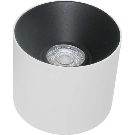 Maytoni Alfa LED Downlight monté en surface blanc, noir, 10cm 3000K (1/2)