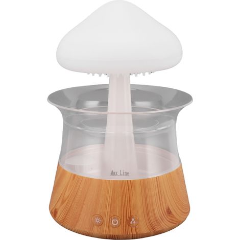 Diffuseur d'huiles essentielles aromathérapie nuage de pluie, humidificateur avec veilleuse pour chambre, 200ml (1/5)