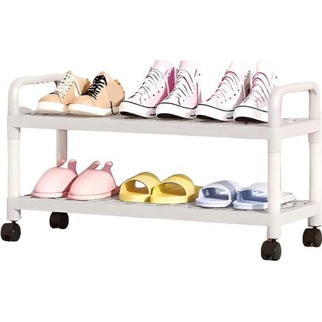Mehrstöckiges, freistehendes Schuhregal, kleiner Schuhschrank für den Eingangsbereich A (1/5)