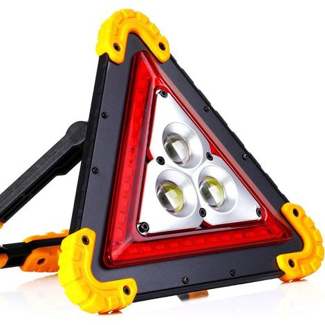 Tragbare, wiederaufladbare und wasserdichte LED-Arbeitsleuchte, LED-Flutlicht für Outdoor-Camping, Wandern, Autoreparaturen im Notfall und Pannenhilfe (1/5)