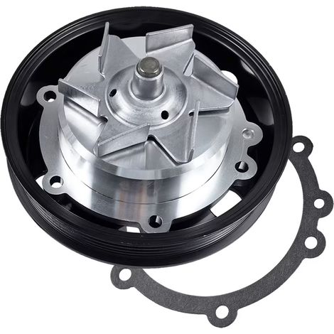 AW6738 Motorwasserpumpe mit Dichtung und Riemenscheibe  Kompatibel mit Cadillac CTS/Escalade, Chevy Camaro/Silverado/Suburban/Tahoe, GMC S (1/5)
