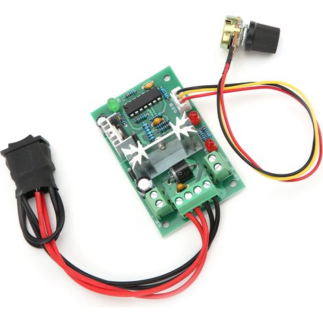 Module de commande de vitesse pour moteur CC, commutateur réglable PWM, contrôleur CW CCW, 10 V/12 V/24 V/36 V CC (1/5)