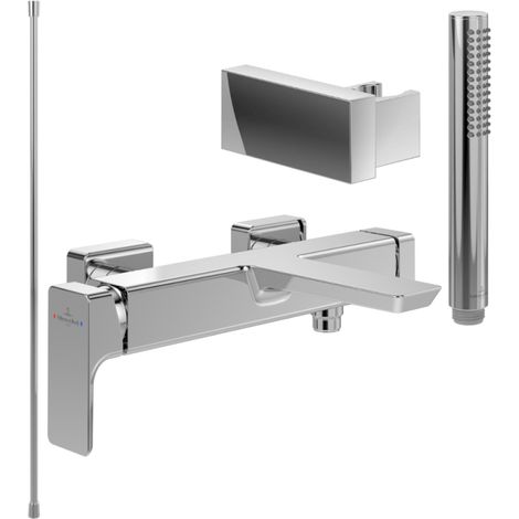 VILLEROY ET BOCH Subway 3.0 Pack mezclador de bañera mecánico cromado con set