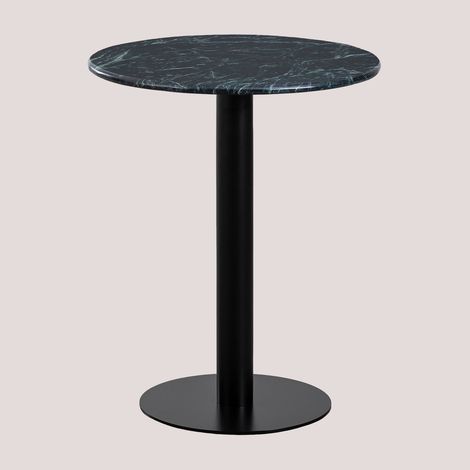 Table de Bar Ronde en Marbre (Ø60 cm) Rocher SKLUM