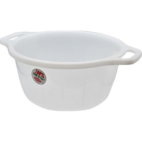 BACINELLA BOMBATA ø 35 cm - 10 lt neutro  - STEFANPLAST