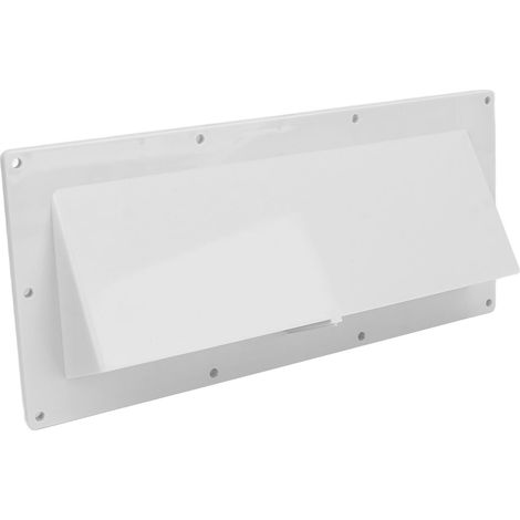 Motorhome Ventilation Cover, ABS Side Wall Vent Cover with Locking Clips, Cutout 3-1 2 X 10-3 8 Inches, White Trailer Exterior for the (1/5)