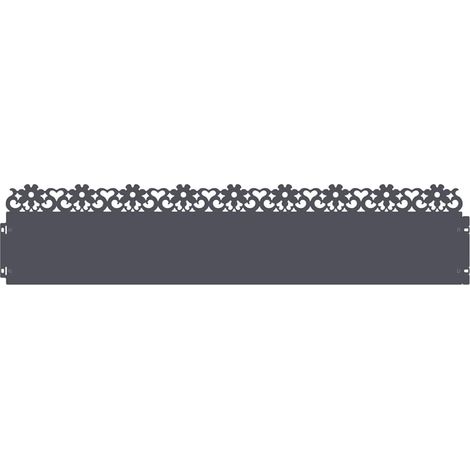 Bordures de pelouse 30 pcs Anthracite 103 x 0,05 x 22 cm Acier (1/5)