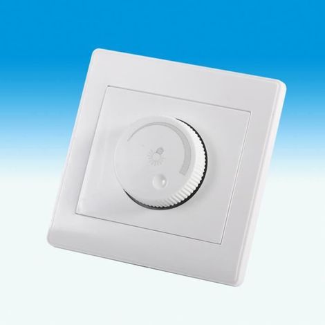 Interrupteur Variateur De Lumière - Sûr et Durable - Blanc - 100W Max - Installation Intérieure - Rotatif (1/4)