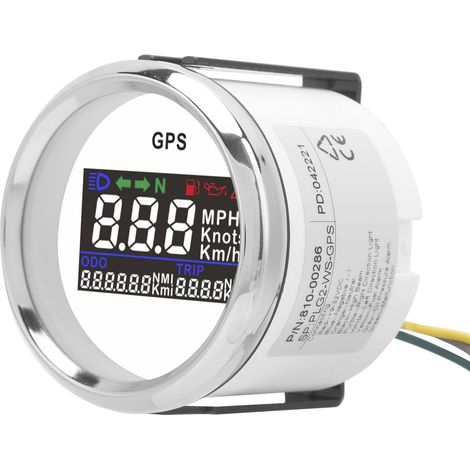 2-in-1 Digitaler GPS-Kilometerzähler mit einstellbarem Kilometerzähler für Autos und Boote 12V 24V (1/5)