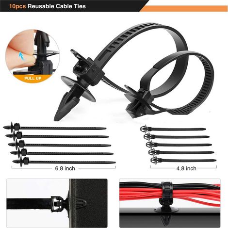 620 Pièces Clips Fixation Pare-Chocs Auto Attaches Trim Portière Rivets Plastique Fasteners Démontage Serre-Câbles Réparation Véhicule Type 1 (1/5)