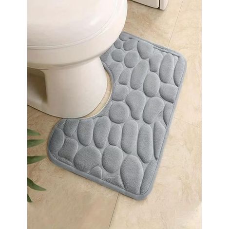 Tapis De Bain - Mousse À Mémoire De Forme - Antidérapant - Pour Salle De Bain Chambre Et Linge - 1 Pièce (1/5)