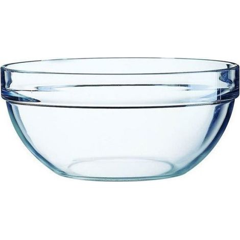 Empilable Sala 10 cm, Saladier, Rond, 1 personne(s), Verre trempé, Transparent, Personnel. (1/2)