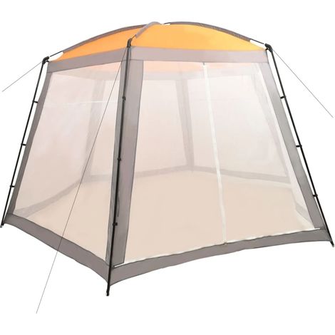 Carpa para piscina de tela gris 500x433x250 cm