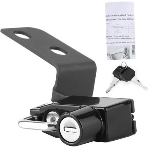 Casque antivol moto avec 2 clés, accessoire de sécurité en alliage d'aluminium (1/5)
