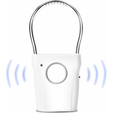 Alarma para puertas y ventanas, sensor de puerta y ventana, alarma antirrobo por vibración, alarma inalámbrica para el hogar, antirrobo para manija de puerta y ventana, 120 dB