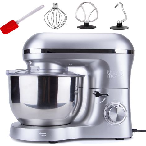 Kitchen Move – Robot pâtissier multifonction 5.5L 1500W – Moteur à mouvement planétaire – 6 vitesses + pulse – BAT1518N