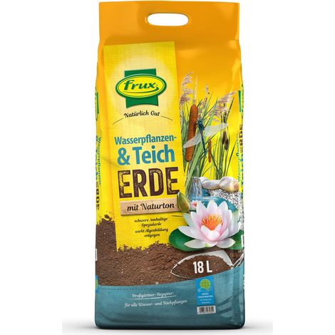 frux® Pro Wasserpflanzen- & Teicherde mit Naturton - 18 Liter
