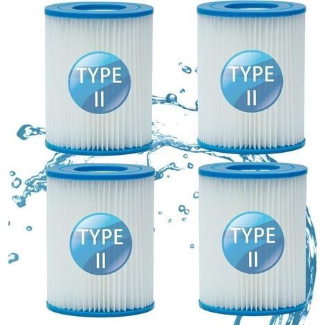 Poolfilter für Bestway 58094, für Bestway Typ II Filter, Poolfilter (4 Stück) (1/5)