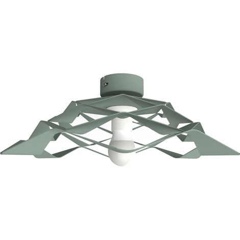 LUMICOM  MIGRA Plafoniera, 1X E27, max 42W, metallo, verde iceberg, D.40cm (1/2)
