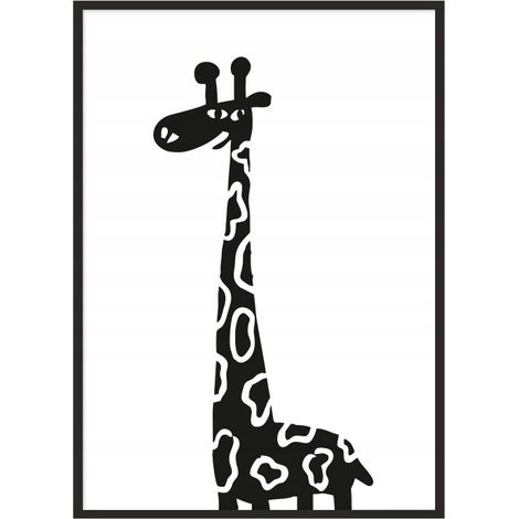 Bild Poster im Rahmen 33x43 cm Giraffe PD039 (1/4)