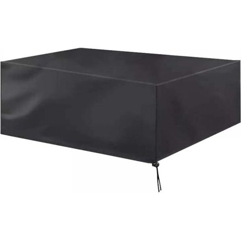 Gartenmöbelabdeckung, 210D Oxford-Gewebe, geeignet für Tisch- und Sofagarnitur (242 x 162 x 100 cm) (1/4)