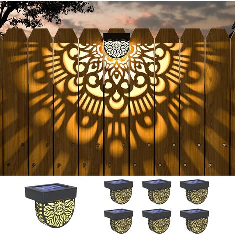 Lifeel solarlaterne für außen 6 Stück Solare Wegebeleuchtung Solarlampen für Außen Solarleuchten Garten Dekorative Solarlampe LED Gartenleuchte wasserdichte für Außen Terrasse (mandala2)
