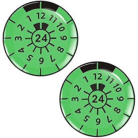 Kit d'autocollants pour plaques d'immatriculation allemandes (émissions et contrôle technique), autocollants Umweltplakette pour plaques d'immatriculation européennes, vert 24 (1/5)