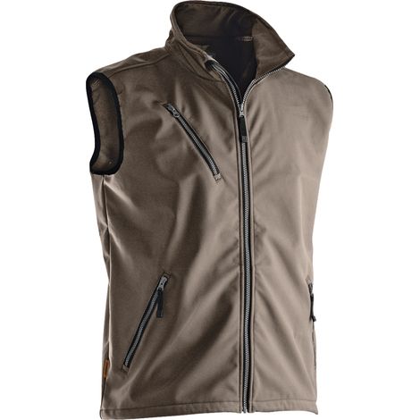 Gilet softshell JOBMAN 7502, kaki, Taille M