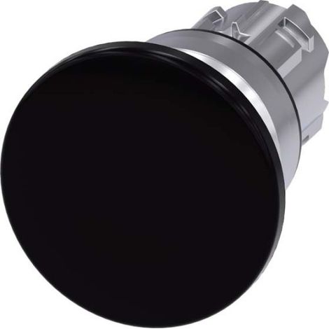 Siemens Indus.Sector Pilzdrucktaster 22mm, rund, schwarz 3SU1050-1BD10-0AA0 (1/2)