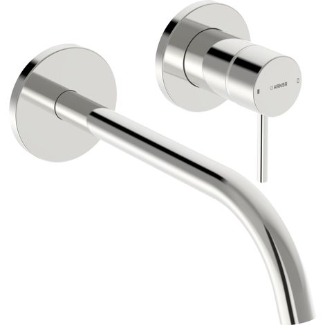 HANSA Set di finitura monocomando per miscelatore lavabo HANSAPUBLIC - 5793 Rosetta tonda Sporgenza 160-225 mm cromo, 57932131