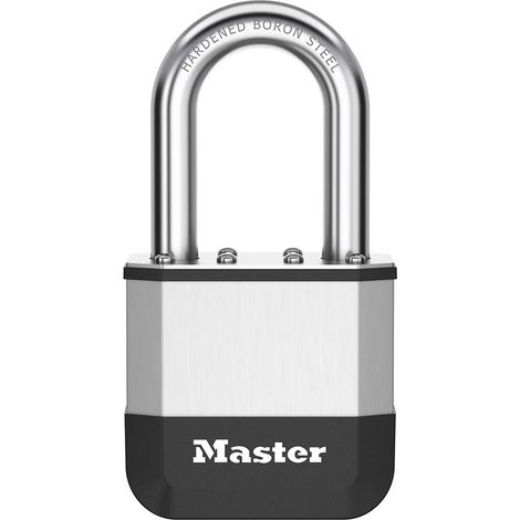 Master Lock Elite™ Cadenas innovant nouvelle génération, en acier laminé haute résistance de 45 mm - anse en acier au bore trempé de 38 mm - 2 clés