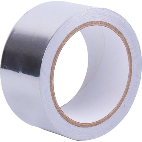 Ruban Adhésif En Feuille D'aluminium - Résistant À La Chaleur - Pour Canalisations De Climatisation Et Isolation Thermique - 50 Mm X 50 M - 1 Pièce (1/5)