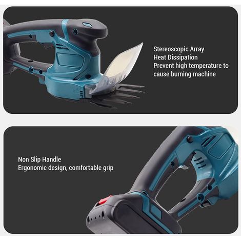 Cortasetos inalámbrico compatible, cortasetos eléctrico inalámbrico, perfiladora de bordes, tijeras de césped portátiles para el mantenimiento de patios, jardines y césped. (1/4)