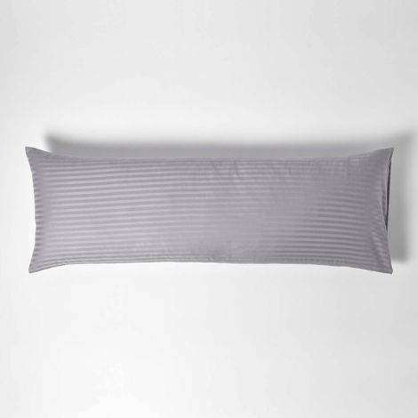 HOMESCAPES Grey Egyptian Cotton Ultrasoft Body Pillowcase 330 Thread Count - Grey