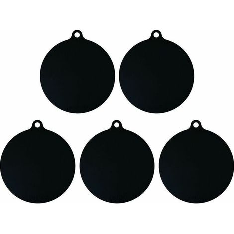 royaluxe - Lot de 5 tapis de protection pour plaque à induction électrique tapis anti-dérapant, noir (1/5)