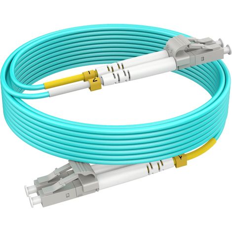 Jarretière fibre optique, Cordons de brassage fibre optique OM3 LC à LC de 1 m (3 pi), en option (1/5)