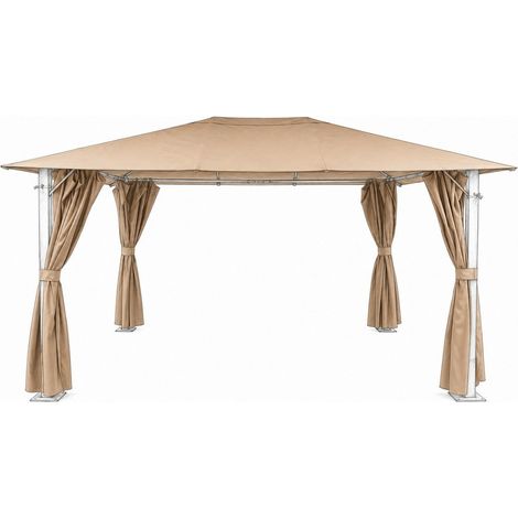 Bundle Venice 3x3m Canopy and Curtains Set - Mocha