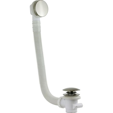 Colonna di scarico nichel spazzolato universale per vasca da bagno Vicario 1011/120.07  Nichel Satinato