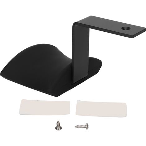 Support mural métallique en Z universel pour casque audio, support adhésif pour Sennheiser HD598 HD650 HD700, noir (1/5)