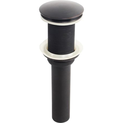 Bonde Pop-Up Lavabo Noir Sans Trop-Plein (1/5)