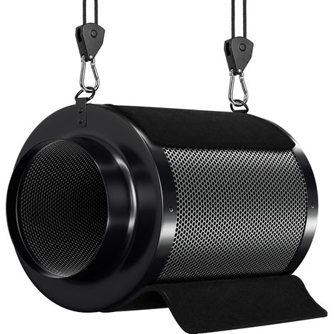 TolleTour Filtre à charbon actif 150350mm, filtre carbone anti odeur pour box de culture extracteur gaine avec préfiltre (1/5)
