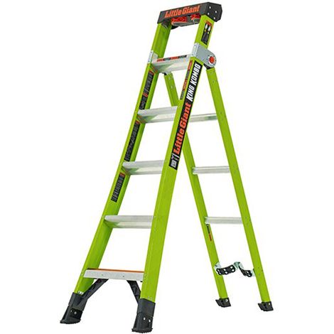 Matisère – Escabeau isolant 4 marches – Hauteur de travail max. 3.50m – Pour travaux électriques en sécurité – LIG13580