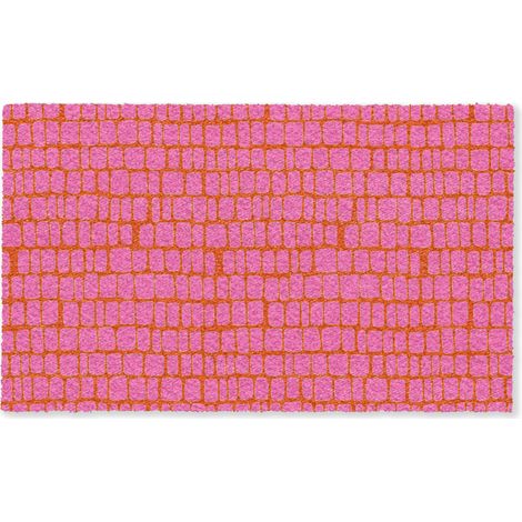 TAPIS Organic - Grille - Rose 150x90 cm (1/5)