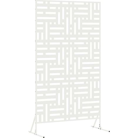 Maison Exclusive - Sichtschutz Weiß 100 x 50 x 180 cm Stahl