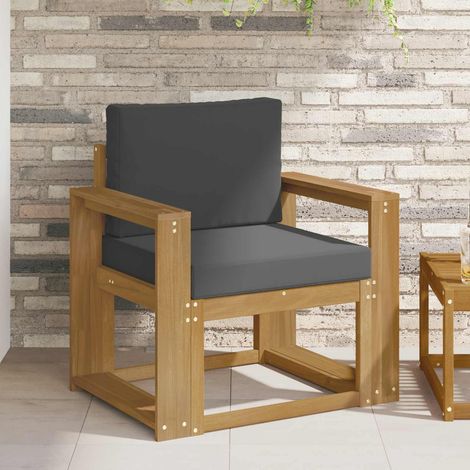 Teenpull – 2 Stück Outdoor-Sofagarnitur Polyester Weiß und Anthrazit (1/5)