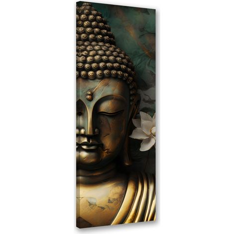 Tableau sur toile Bouddha Zen abstrait 30x90 (1/5)